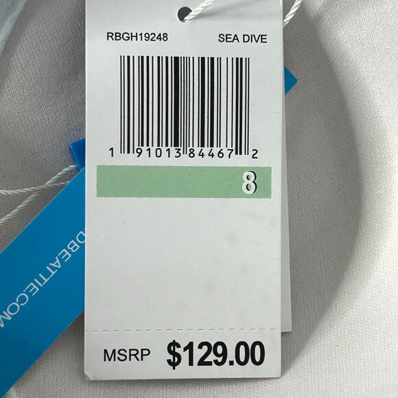 Bleu by Rod Beattie Sea Dive Shirred One-Piece Swimsuit Lagunita Women 8 NWT - Picture 8 of 8